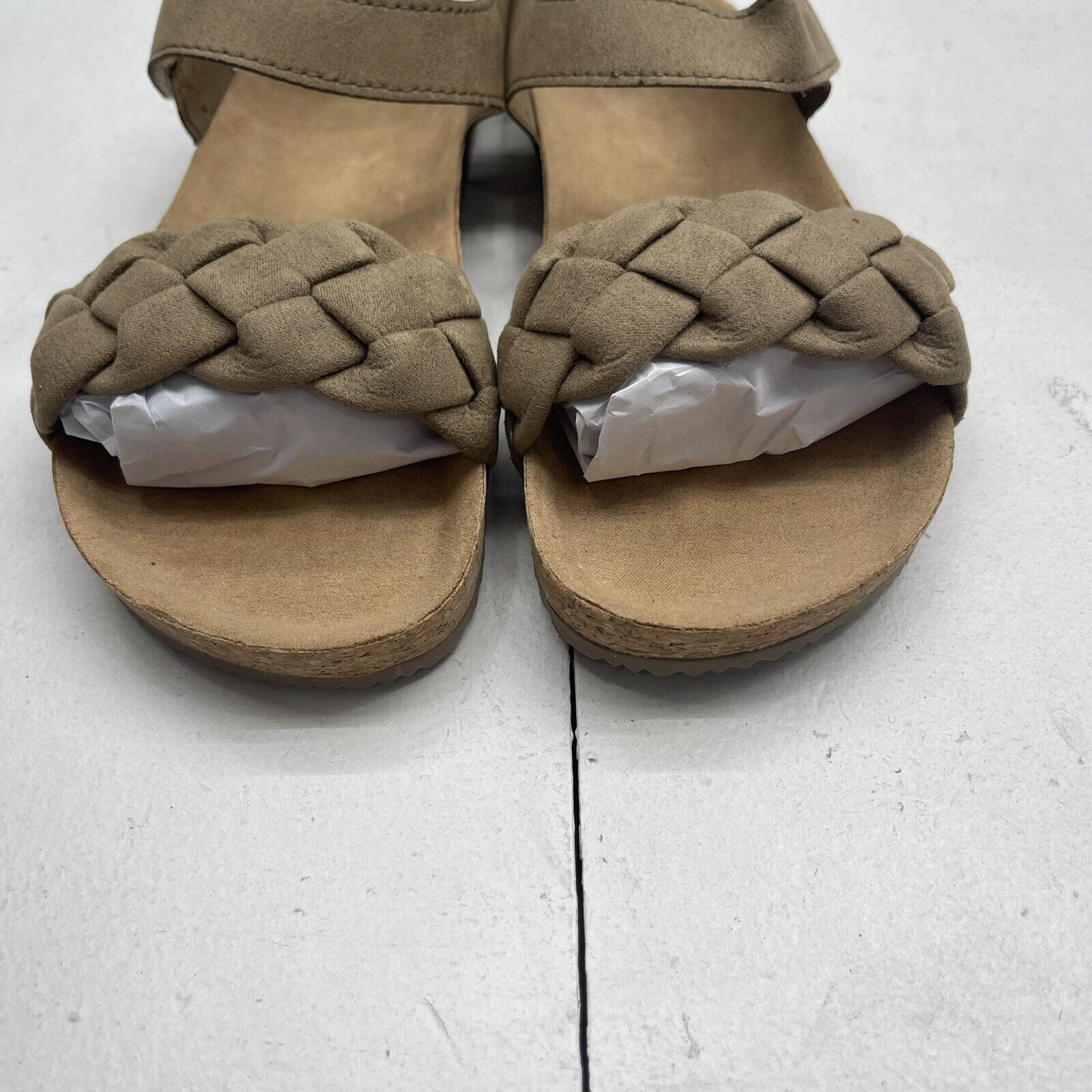 Ginger Ale Metallic | Strappy cork footbed sandals | Moshulu